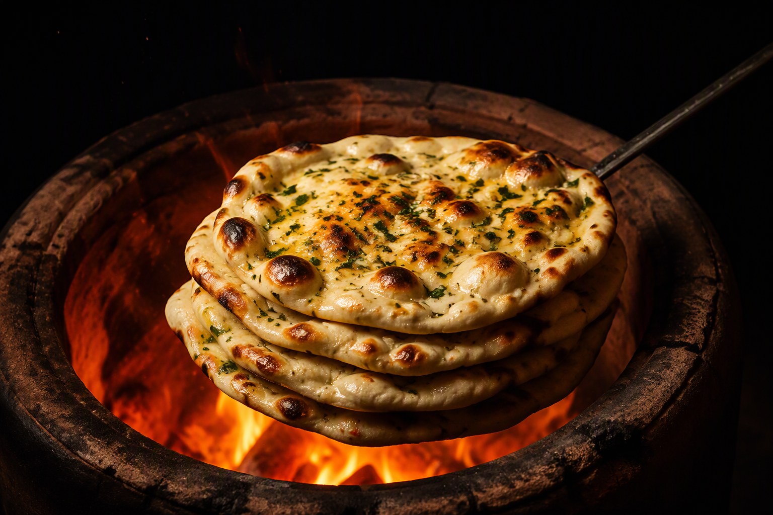 Naan & Tandoor — valkosipulinaan tandooriuunissa